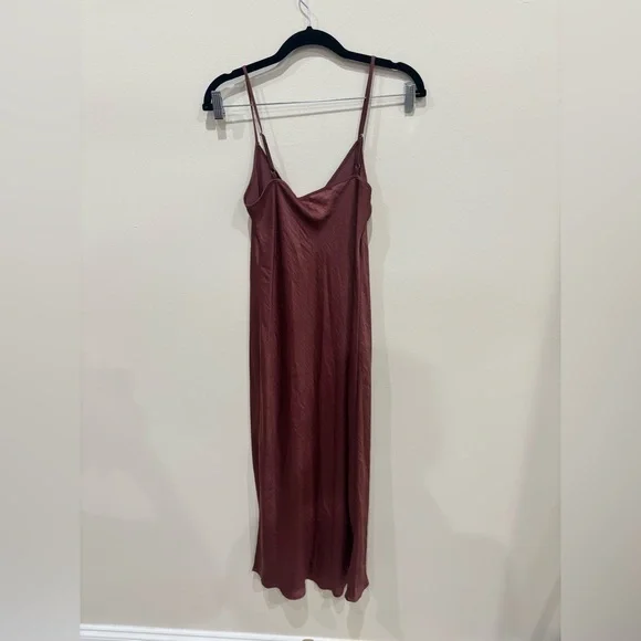 NWT Calvin Klein Slip Midi Dress with Spaghetti Straps - Picture 3 of 4